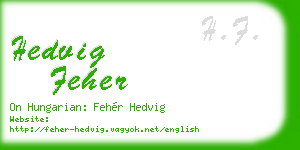 hedvig feher business card