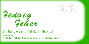 hedvig feher business card